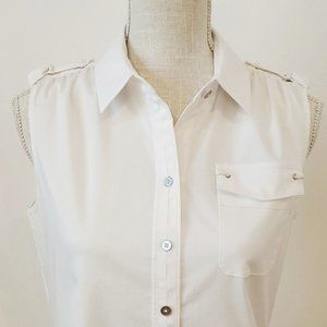 NWT Elie Tahari Jenny Sleeveless Blouse